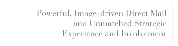 Powerful, image-driven direct mail